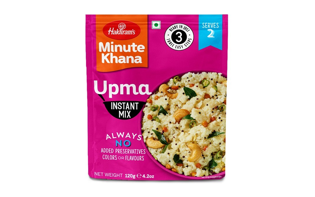 Haldiram's Minute Khana Upma Instant Mix   Pack  120 grams